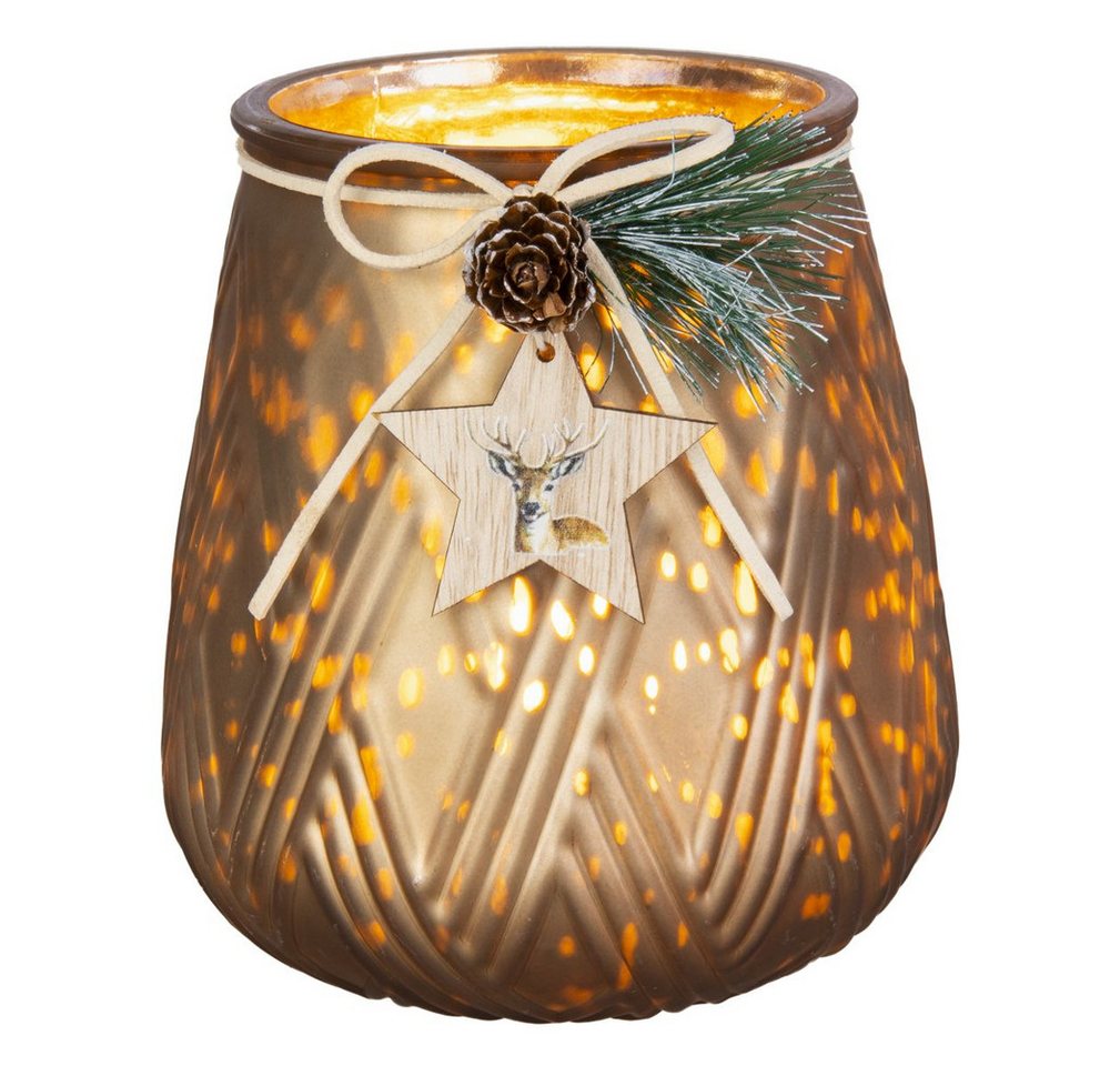 MICA Windlicht Windlicht Stern braun - ca. 13 x 14 cm MICA Windlicht Windlicht Stern braun - ca. 13 x 14 cm von MICA
