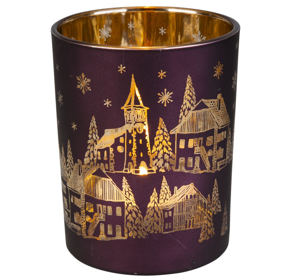 MICA Windlicht Windlicht - lila - ca. 10 x 12,5 cm MICA Windlicht Windlicht - lila - ca. 10 x 12,5 cm von MICA