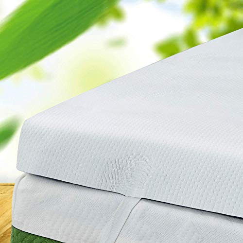 MICAMAMELLAMA Matratzenauflage aus hochdichtem Schaumstoff mit viskoelastischem Gefühl (65x190x6) von MICAMAMELLAMA