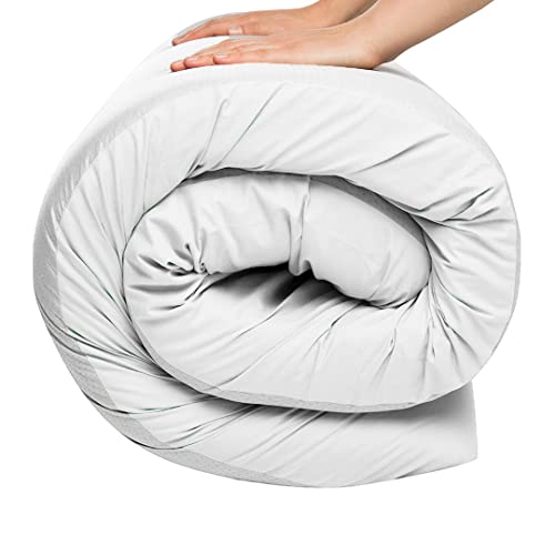 MICAMAMELLAMA Multifunktionale Matratze aus Schaumstoff | 110 x 190 x 10 cm | hochdichte Teppiche mit Bezug | ideal für Camping und Mobile | mittelfest von MICAMAMELLAMA