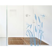 Micasia - Fensterfolie - Fenstertattoo No.MW100 Schilfidylle - Milchglasfolie Farbe: Romantic Rose Größe: 65cm x 43cm von MICASIA