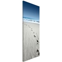 Magnettafel - Spuren im Sand - Memoboard Panorama Hoch Größe HxB: 78cm x 37cm von MICASIA