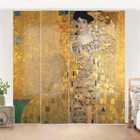 Micasia - Schiebegardinen Set - Gustav Klimt - Bildnis der Adele Bloch-Bauer i - 4 Flächenvorhänge Größe HxB: 250 x 240cm (4 Flächenvorhänge á 250 x von MICASIA