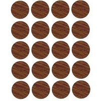 Blisterpackung mit 20 selbstklebenden Schraubverschlüssen. Walnuss 13mm 90915 von MICEL