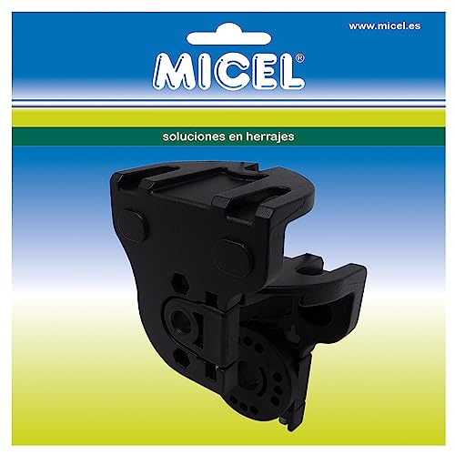 MICEL - 92546 - Markisenhalterung Set inkl. Einzelteile für linke und rechte Seite, inkl. 2 Inbusschrauben M6 x 60 mm, schwarz, 113 x 85 x 110 mm von Micel