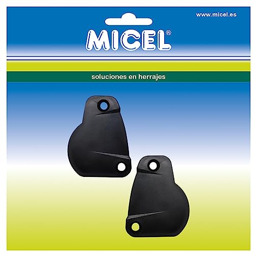 MICEL - 92564 - Seitendeckel für Markisen, für 65 mm Lastprofil, schwarz, 52 x 10,1 x 66,4 mm von Micel