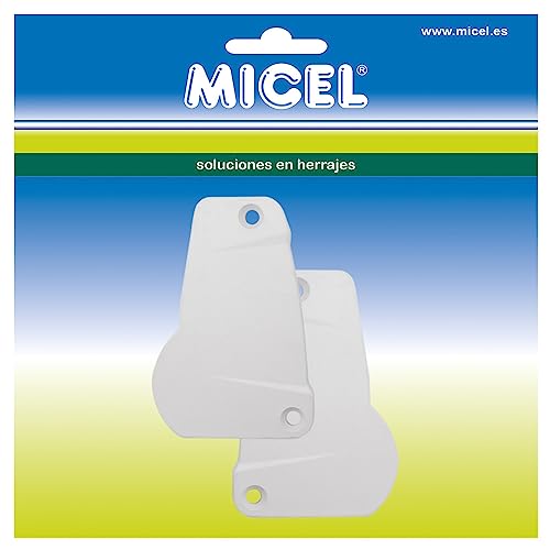 MICEL - 92567 Seitendeckel-Set für Markisen, für 85 mm Lastprofil, weiß, 64,6 x 10,4 x 96,4 mm von Micel