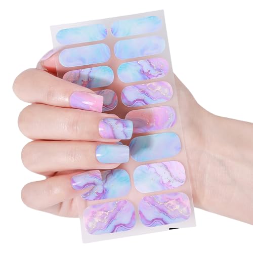 MICFENY French Tip Nails Polish Strips Gradients Nails Art Sticker Glossy Gels Nails Strips Gels Nails Wraps Nails Decoration von MICFENY