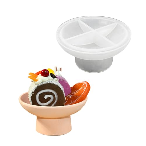 MICFENY Kreative Silikonform mit hohem Fuß, Epoxidharz, Obsttablett, elegante Tischdekoration, einzigartige Geschirrform MICFENY Kreative Silikonform mit hohem Fuß, Epoxidharz, Obsttablett, elegante Tischdekoration, einzigartige Geschirrform von MICFENY