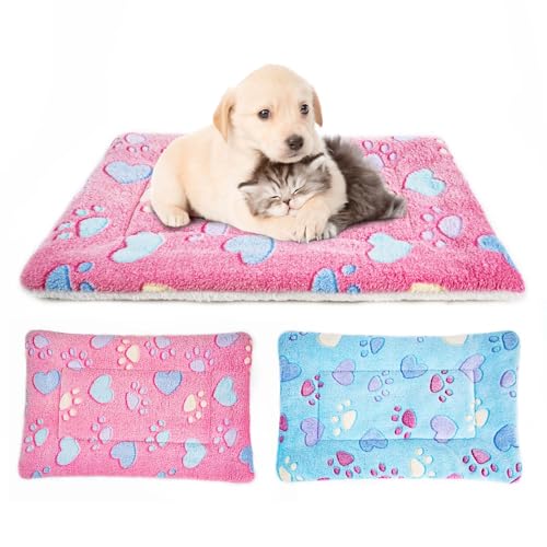 MICOOYO Hundebox Bett Matratze - Fleece Haustier Kissen Bett Matte, Waschbar Katzenkissen Pad für kleine Hunde Katze Welpen (61 * 41cm) von MICOOYO
