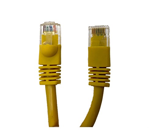 MICRO CONNECTORS, Inc. E07-014Y Netzwerk-Patchkabel (Cat-5e, UTP, Knickschutz, RJ45, 4,3 m) Gelb von MICRO CONNECTORS
