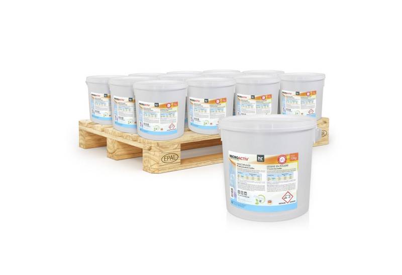 Höfer Chemie GmbH 60x 10 kg Microactiv® Waschpulver Vollwaschmittel Grundreiniger von Höfer Chemie GmbH