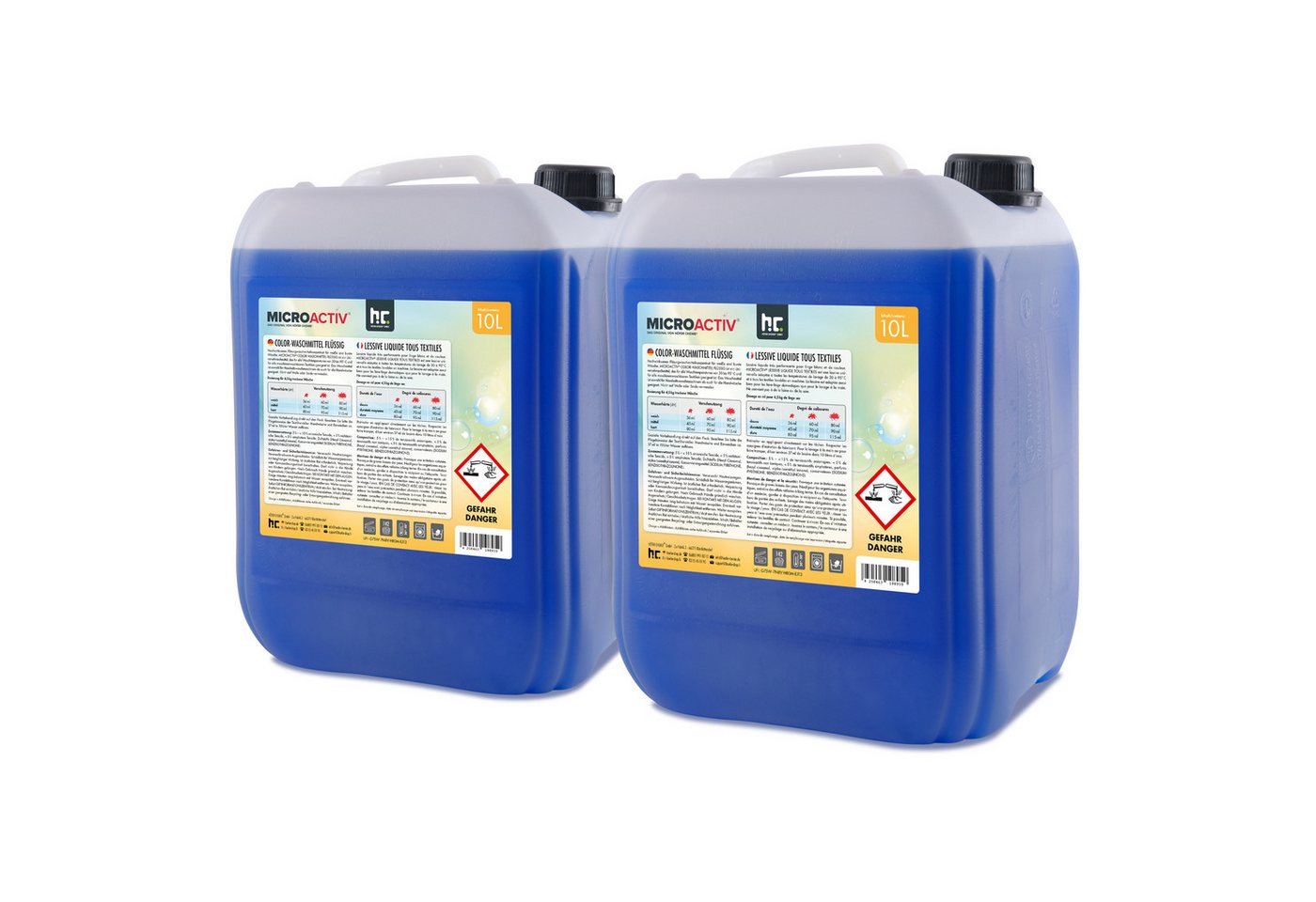 Höfer Chemie GmbH 2x 10 L Microactiv® Color Waschmittel flüssig Grundreiniger von Höfer Chemie GmbH