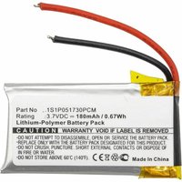 Microbattery - CoreParts Akku für Wireless Headset 0.6Wh Li-Pol 3.7V 180mAh, 1S1P051730PCM GN9330, netcom 9330, (0.6Wh Li-Pol 3.7V 180mAh Schwarz, von MICROBATTERY
