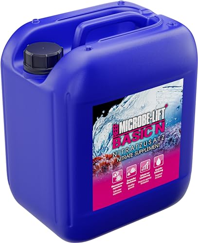 MICROBE-LIFT Basic N - 5000 ml - Nitrat Zusatz für Meerwasseraquarien zur gezielten Erhöhung des NO3-Werts, unterstützt gesundes Korallenwachstum. von MICROBE-LIFT