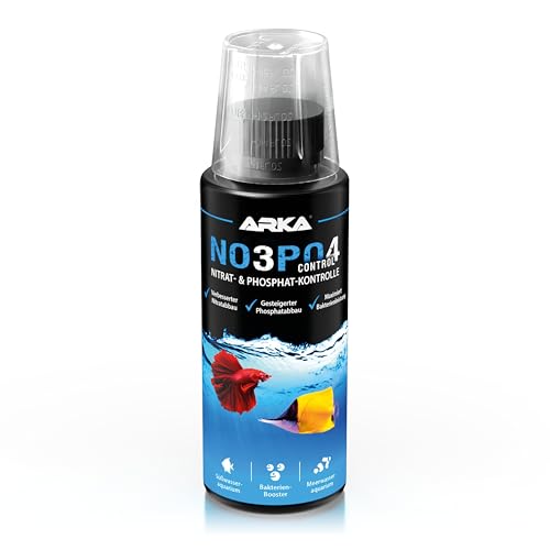 Nitrat- & Phosphatentferner Aquarium – ARKA NOPO Control 118 ml – senkt NO3 & PO4 biologisch durch Bakterienaktivierung – für klares Wasser & stabile Werte – für Süß- & Meerwasseraquarien von ARKA