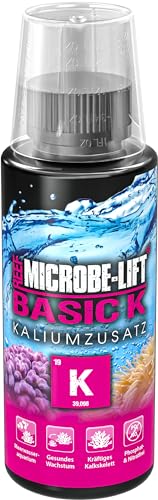 MICROBE-LIFT Basic K - 118 ml - Kalium Zusatz für Meerwasseraquarien zur gezielten Kaliumanhebung, unterstützt Korallenwachstum und -Farben. von MICROBE-LIFT