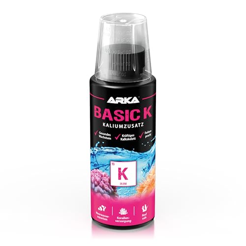 ARKA Basic K - 118 ml - Kalium Zusatz für Meerwasseraquarien zur gezielten Kaliumanhebung, unterstützt Korallenwachstum und -Farben. von ARKA