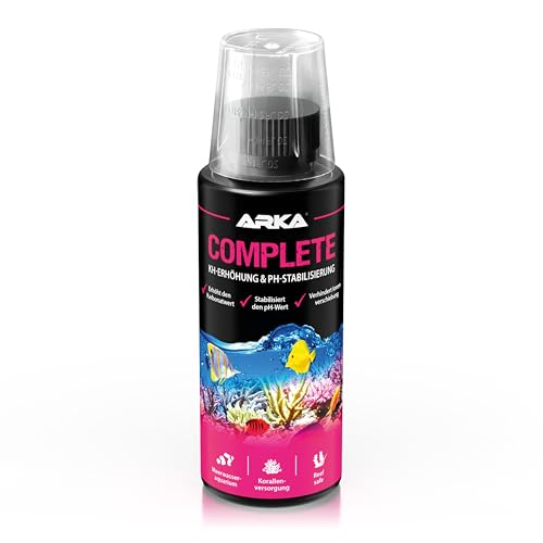 ARKA Complete - 118 ml - KH-Erhöhung und pH-Stabilisierung für Meerwasseraquarien, unterstützt EIN stabiles und gesundes Korallenwachstum. von ARKA