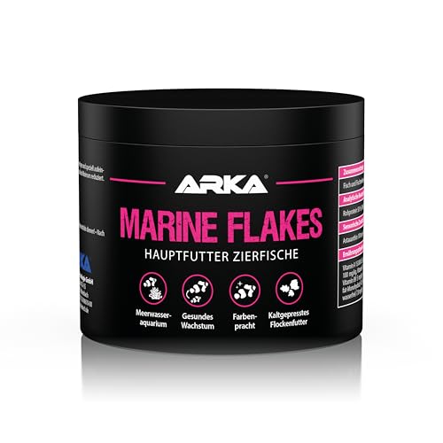 ARKA Marine Flakes - 500 ml / 50 g - Flockenfutter für Meerwasserfische, fördert Farbenpracht und Wachstum, kaltgepresst, unterstützt die Fischgesundheit ARKA Marine Flakes - 500 ml / 50 g - Flockenfutter für Meerwasserfische, fördert Farbenpracht und Wachstum, kaltgepresst, unterstützt die Fischgesundheit von ARKA