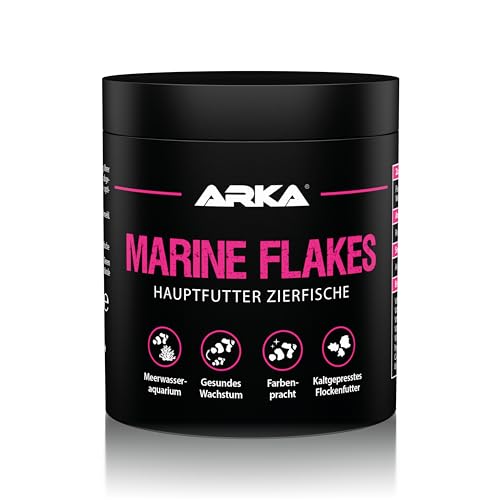 ARKA Marine Flakes - 250 ml / 30 g - Flockenfutter für Meerwasserfische, fördert Farbenpracht und Wachstum, kaltgepresst, unterstützt die Fischgesundheit ARKA Marine Flakes - 250 ml / 30 g - Flockenfutter für Meerwasserfische, fördert Farbenpracht und Wachstum, kaltgepresst, unterstützt die Fischgesundheit von ARKA