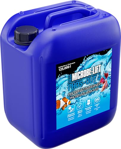 Microbe-Lift Phos-Out 4-5000 ml - Hochwirksamer flüssiger Phosphat-Entferner, verbessert Wasserqualität in Allen Aquarien, frei von Lanthan, bindet effektiv Phosphate. Microbe-Lift Phos-Out 4-5000 ml - Hochwirksamer flüssiger Phosphat-Entferner, verbessert Wasserqualität in Allen Aquarien, frei von Lanthan, bindet effektiv Phosphate. von ARKA