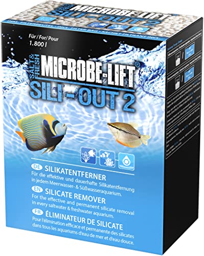 MICROBE-LIFT Sili-Out 2-1000 ml - Leistungsstarker Silikat Absorber, entfernt effektiv Silikat, Phosphat und weitere Schadstoffe aus jedem Aquarium, verbessert deutlich die Wasserqualität von MICROBE-LIFT