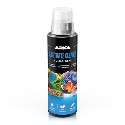 Mulmsauger Aquarium 236 ml – reinigt Bodengrund biologisch – entfernt Mulm, Futterreste & Schlamm – für Süß- & Meerwasser – ohne Sauger & Schlauch – zuverlässige Pflege – ARKA Substrate Cleaner von ARKA
