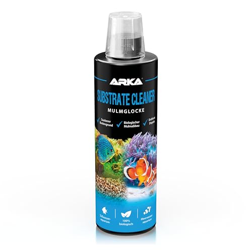 Mulmsauger Aquarium 473 ml – reinigt Bodengrund biologisch – entfernt Mulm, Futterreste & Schlamm – für Süß- & Meerwasser – ohne Sauger & Schlauch – zuverlässige Pflege – ARKA Substrate Cleaner von ARKA