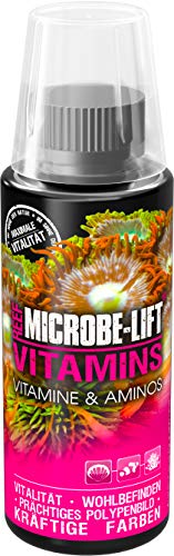 MICROBE-LIFT Vitamins - 118 ml - Multivitamin-Zusatz inkl. Aminosäuren für Fische & Korallen, fördert Gesundheit und Wohlbefinden im Meerwasser-Aquarium. von MICROBE-LIFT
