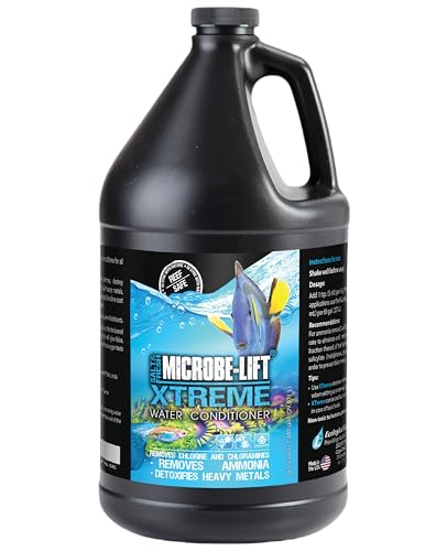 MICROBE-LIFT Xtreme - 3785 ml - Wasseraufbereiter neutralisiert schädliche Stoffe in Meer- & Süßwasseraquarien, sorgt für fischgerechtes Wasser, entfernt Chlor & Schwermetalle von ARKA