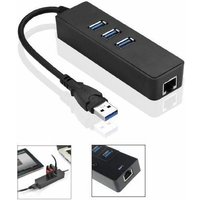 MC-USB3.0HUBWETH Schnittstellen-Hub usb 3.0 (3.1 Gen 1) Typ-A Schwarz - Hub (usb 3.0 (3.1 Gen 1) Typ-A, RJ-45,USB 3.0 (3.1 Gen 1) Typ-A, Schwarz, von MICROCONNECT