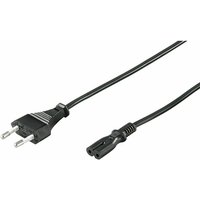 MicroConnect PE030710 Übertragungskabel Schwarz 1 m Stecker Typ C C7-Kupplung von MICROCONNECT