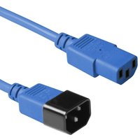 Blaues C14F auf C13M Stromkabel, 1,8 m, PE1413B18 - Microconnect von MICROCONNECT