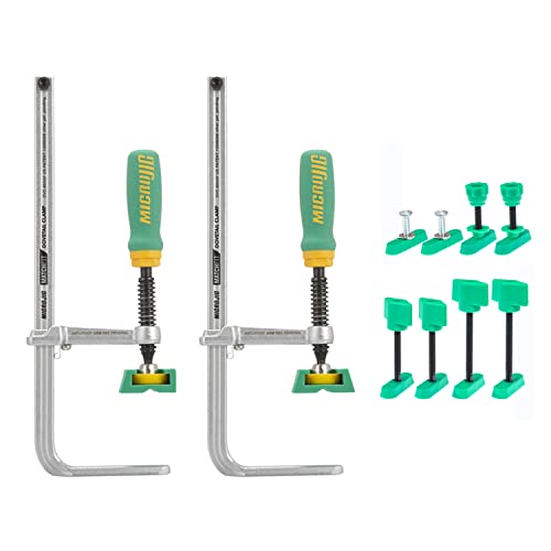 MICROJIG Matchfit DVC-850APX2+DV-HL1.0K6 Schwalbenschwanz-Ap-Klemme, 2-teilig, mit 2,5 cm Schwalbenschwanz-Hardware (6er-Pack) von MICROJIG