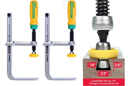 Microjig GRR-Ripper DVC-538K2 Schwalbenschwanzklemmen, gelb/grün von MICROJIG