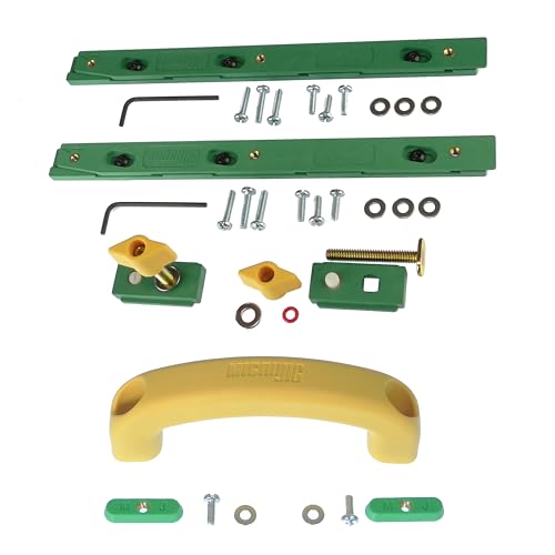 Microjig ZEROPLAY Gehrungsstangen (2er-Pack) mit Matchfit-Vorrichtungsgriff für Tischsägen und Frästische von MICROJIG