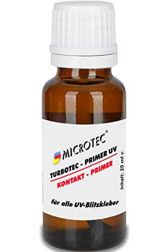 Microtec® Primer UV | zuverlässiger Haftvermittler für UV-Kleber | 25ml | zum Vorbehandeln von Glas und keramischen Werkstoffen | extra starke Wirkung | Qualitätsprodukt aus Deutschland von MICROTEC