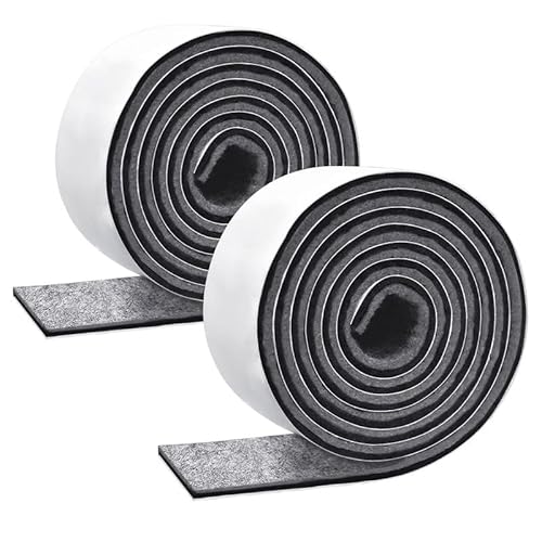 Filzgleiter Selbstklebend, 2 Rollen Filz selbstklebend(150cm*5cm+150cm*5cm), Selbstklebende Filzgleiter für Stuhlbein, Schaukelstuh, Bodenschutz.(Grau) von MICTER