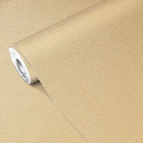 MICTER Leder Reparatur Patch, 40x300cm Kunstleder Selbstklebend, Leder Patch Kit Selbstklebende Lederflicken für Sofas, Autositze, Möbel, Handtaschen, Jacken (Champagner) von MICTER