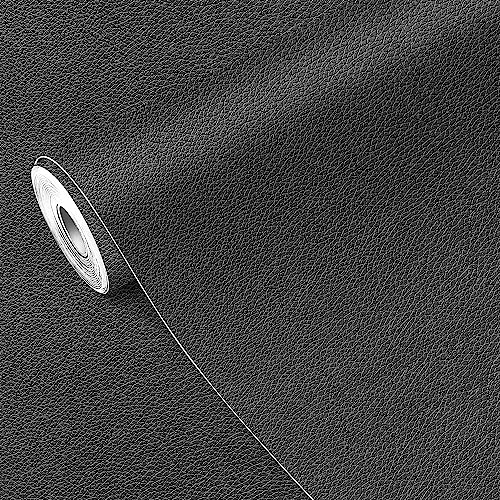 MICTER Leder Reparatur Patch, 40x300cm Kunstleder Selbstklebend, Leder Patch Kit Selbstklebende Lederflicken für Sofas, Autositze, Möbel, Handtaschen, Jacken (Dunkelgrau) von MICTER