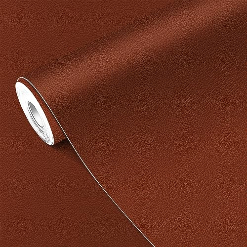 MICTER Leder Reparatur Patch, 40x200cm Kunstleder Selbstklebend, Leder Patch Kit Selbstklebende Lederflicken für Sofas, Autositze, Möbel, Handtaschen, Jacken (Braun) von MICTER