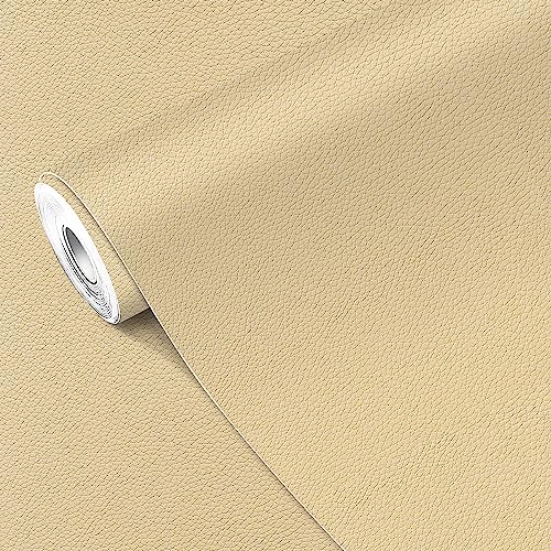 MICTER Leder Reparatur Patch, 40x200cm Kunstleder Selbstklebend, Leder Patch Kit Selbstklebende Lederflicken für Sofas, Autositze, Möbel, Handtaschen, Jacken (Beige-mandel) von MICTER