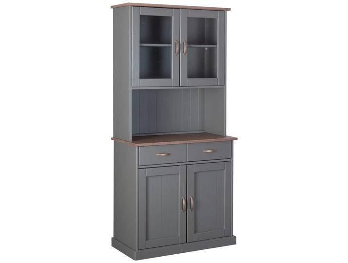 Anrichte Luzerna 5.1 B: 90 cm Kiefer massiv/Grau 4 Türen Anrichte Luzerna 5.1 B: 90 cm Kiefer massiv/Grau 4 Türen von MID.YOU