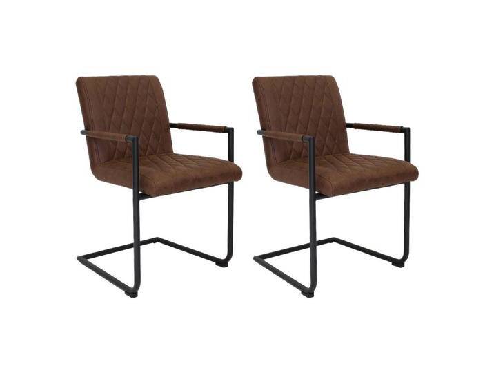 Armlehnstuhl-Set Damian ca. 52x88 cm 2er-Set Braun Armlehnstuhl-Set Damian ca. 52x88 cm 2er-Set Braun von MID.YOU