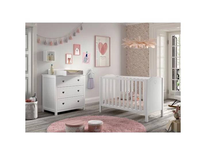 Babyzimmer AMORI in Kiefer MDF, teilmassiv, Weiß Babyzimmer AMORI in Kiefer MDF, teilmassiv, Weiß von Vipack