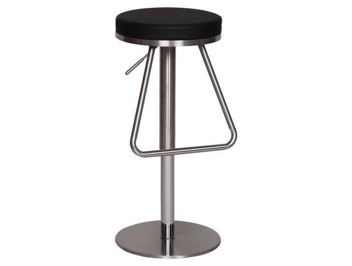 Barhocker 360° drehbar ca. 39x25 cm Schwarz von MID.YOU