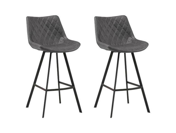 Barhocker-Set Bowie 2er-Set ca. 50x102 cm Anthrazit Barhocker-Set Bowie 2er-Set ca. 50x102 cm Anthrazit von MID.YOU