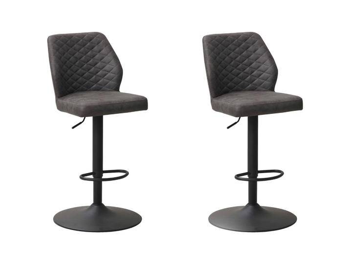 Barhocker-Set Grayson 2er-Set ca. 42x114 cm Anthrazit von MID.YOU