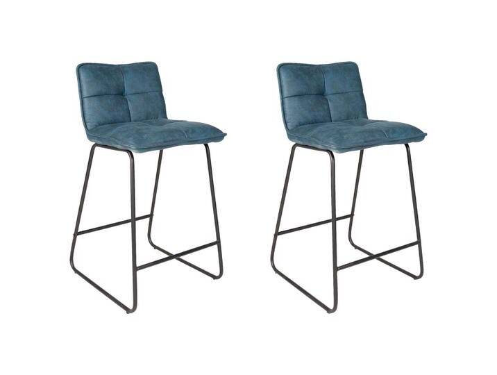 Barhocker-Set Jeremy 2er-Set ca. 44x87 cm Türkis von MID.YOU